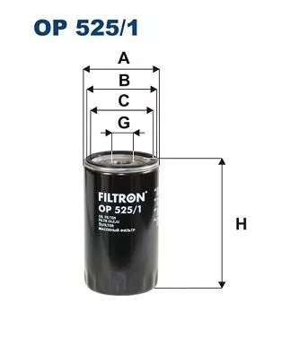 Oliefilter FILTRON OP 525/1)