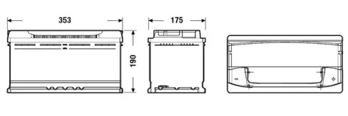Starter Battery EXIDE EA1000)