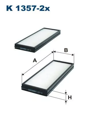 Filter, cabinelucht FILTRON K 1357-2x)