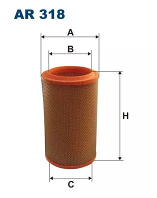 Luchtfilter FILTRON AR 318)