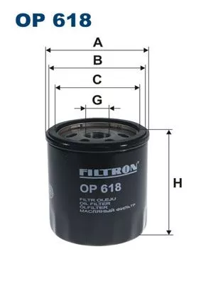 Oil Filter FILTRON OP 618)