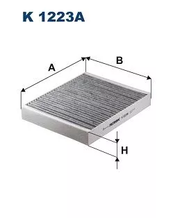 Filter, cabin air FILTRON K 1223A)