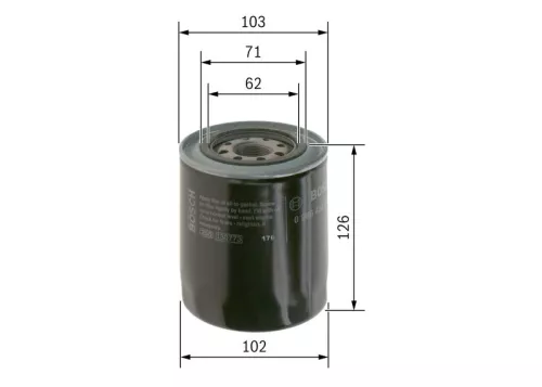 Oil Filter BOSCH 0 986 452 066)