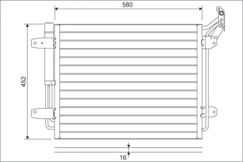 Condensor, airconditioning VALEO 814091)