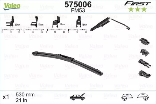 Wiper Blade VALEO 575006)