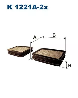 Filter, cabinelucht FILTRON K 1221A-2x)