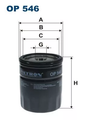 Oil Filter FILTRON OP 546)