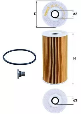 Oliefilter KNECHT OX 377D)