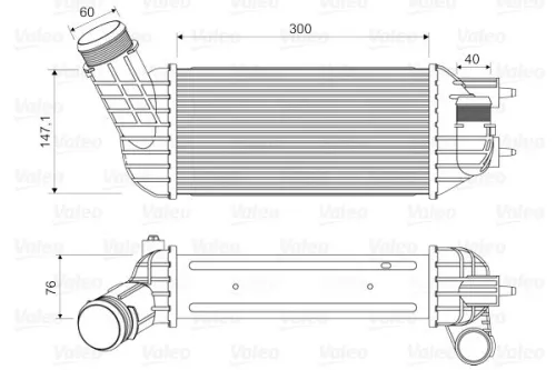 Charge Air Cooler VALEO 818652)