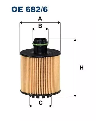 Oliefilter FILTRON OE 682/6)