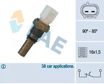Temperature Switch, radiator fan FAE 36540)
