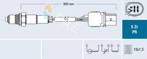 Zuurstofsensor FAE 75092)