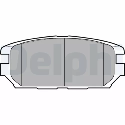 Brake Pad Set, disc brake DELPHI LP921)