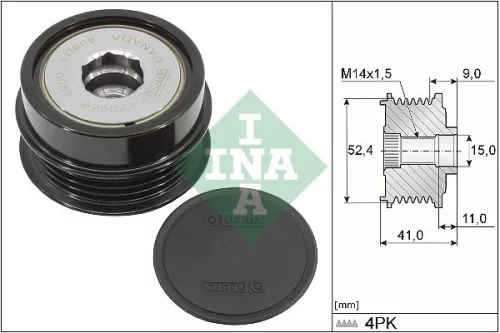 Vrijloopkoppeling van de dynamo Schaeffler INA 535 0339 10)