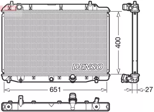 Radiator, motorkoeling DENSO DRM40036)