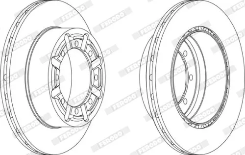 Remschijf FERODO FCR340A)