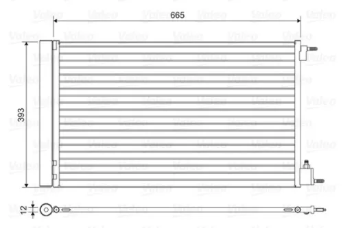 Condensor, airconditioning VALEO 814042)