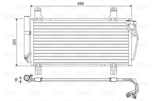 Condensor, airconditioning VALEO 814456)