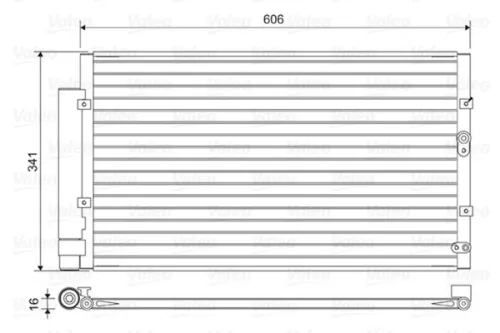 Condensor, airconditioning VALEO 814458)