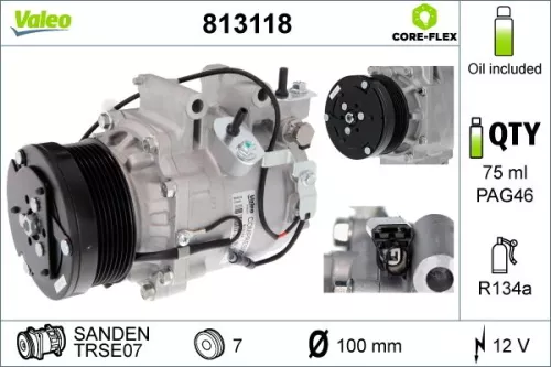 Compressor, air conditioning VALEO 813118)