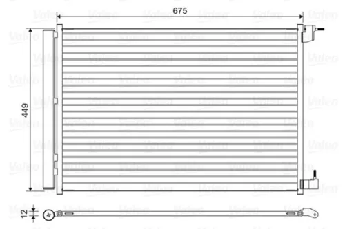 Condensor, airconditioning VALEO 814468)
