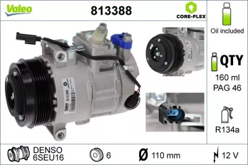 Compressor, air conditioning VALEO 813388)
