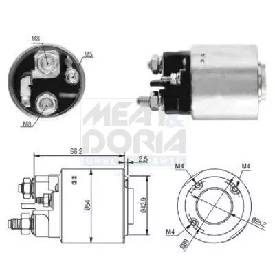 Solenoid Switch, starter MEAT & DORIA 46131)