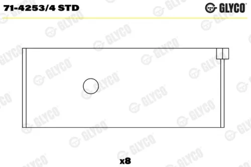 Drijfstanglager GLYCO 71-4253/4 STD)
