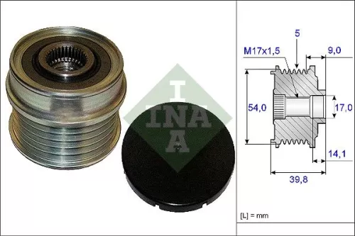 Alternator Freewheel Clutch Schaeffler INA 535 0171 10)