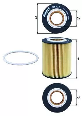 Oil Filter KNECHT OX 433D)