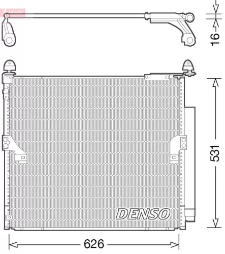 Condensor, airconditioning DENSO DCN50038)