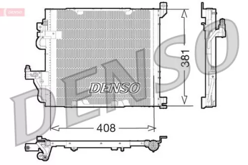 Condenser, air conditioning DENSO DCN20012)