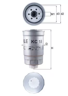 Fuel Filter KNECHT KC 18)