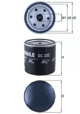 Oliefilter KNECHT OC 232)