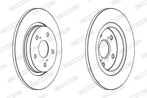 Brake Disc FERODO DDF1755C)