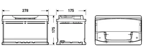 Starter Battery EXIDE EA722)