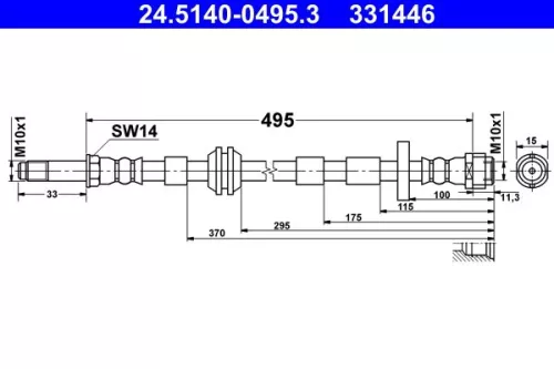 Remslang ATE 24.5140-0495.3)