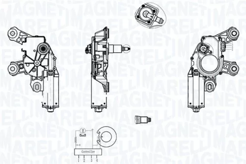 Ruitenwissermotor MAGNETI MARELLI 064013022010)