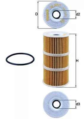 Oil Filter KNECHT OX 389/1D)