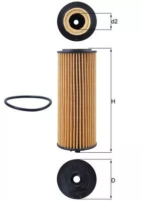 Oliefilter KNECHT OX 1162D)