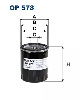 Oliefilter FILTRON OP 578)