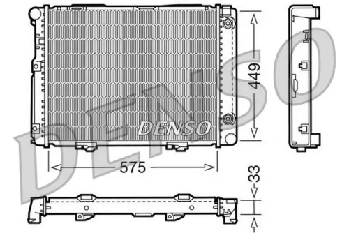 Radiator, motorkoeling DENSO DRM12002)