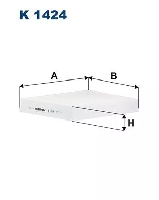 Filter, cabin air FILTRON K 1424)