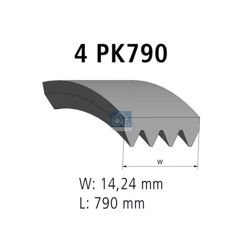 V-ribbed Belt DT Spare Parts 3.34300)