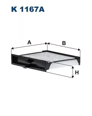 Filter, cabin air FILTRON K 1167A)