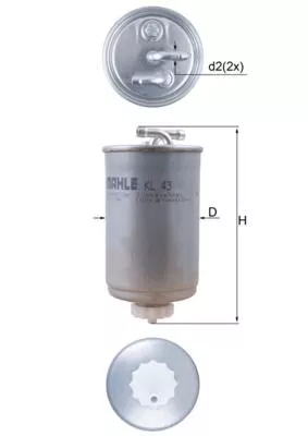 Fuel Filter KNECHT KL 43)