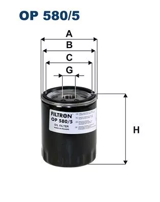 Oil Filter FILTRON OP 580/5)