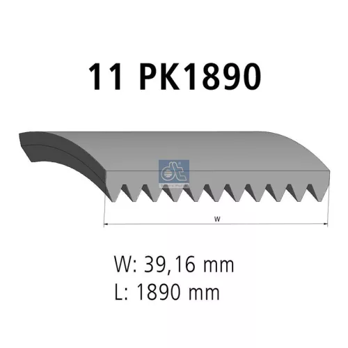 V-vormige riem DT Spare Parts 4.80392)