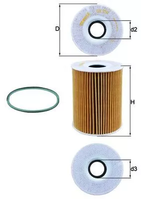 Oil Filter KNECHT OX 254D4)