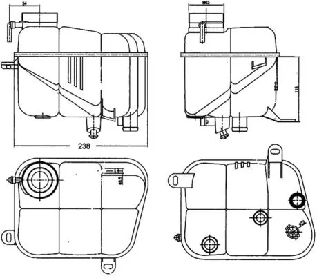 Expansievat, koelvloeistof MAHLE CRT 120 000S)